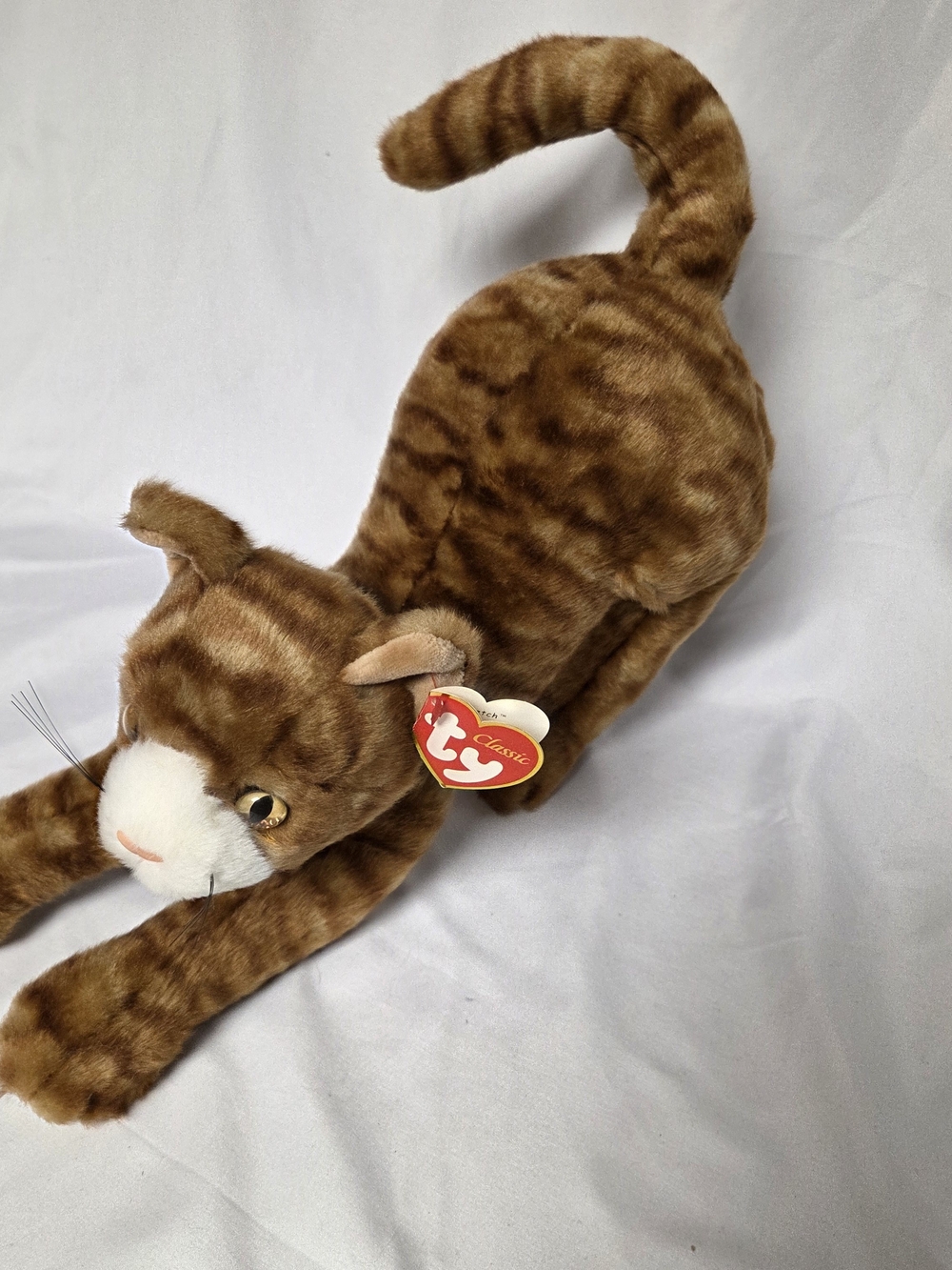 Ty Classics Collection “Stretch” the Arched / Stretching‎ Ginger Striped Cat